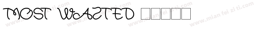 Most Wazted字体转换